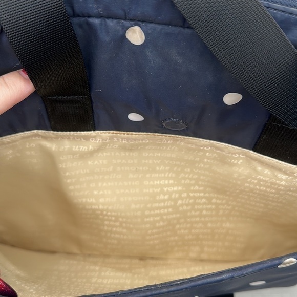 Kate Spade Celebration Dot 15 Inch Laptop Commuter Bag- Rich Navy - Picture 7 of 10